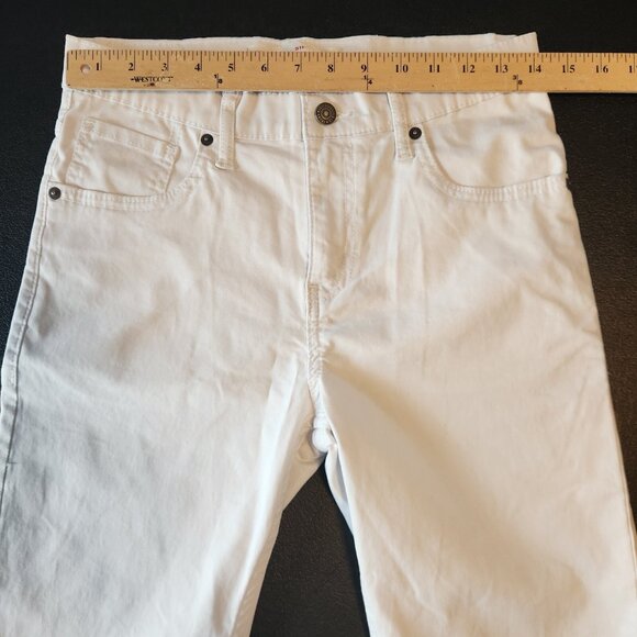 Levis 511 Shorts Slim Fit‎ Womens Size 16 Reg 28x10 White Stretch EUC - Picture 8 of 11